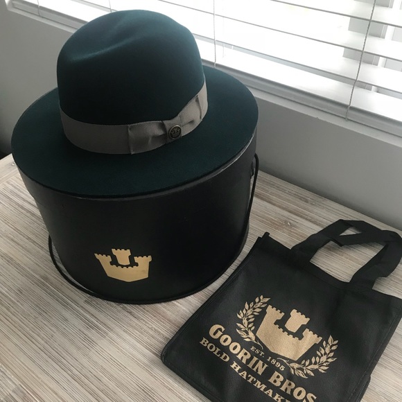 GOORIN BROS. County Line Teal Wool Hat RARE COLOR - Picture 8 of 8
